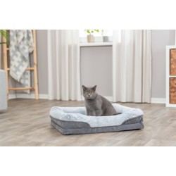 Trixie - Vital Hondenmand Lino Hoekig Grijs / Lichtgrijs. 90x65cm