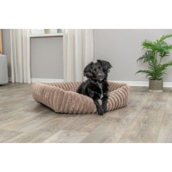Trixie - Hondenmand Lonni Ribfluweel Hoekig Lichtbruin. 100x70cm