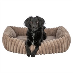Trixie - Hondenmand Lonni Ribfluweel Hoekig Lichtbruin. 100x70cm