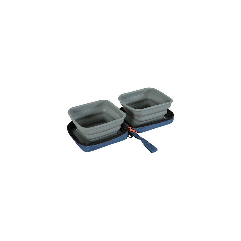 ZOLUX BVK 2IN1 OPVOUWBARE VOERBAK EN DRINKBAK BLAUW
