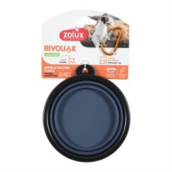 ZOLUX BVK VOERBAK OPVOUWBAAR SILICONEN BLAUW
