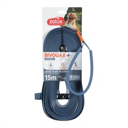 ZOLUX BVK SLEEPLIJN PLAT SILICONEN BLAUW