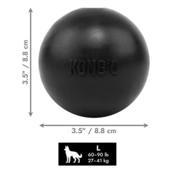 KONG EXTREME BAL MET GAT ZWART
