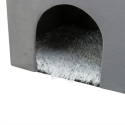 TRIXIE KATTENHUIS HARVEY GRIJS-WIT / ZWART