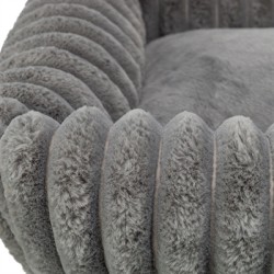 TRIXIE HONDENMAND LONNI RIBFLUWEEL HOEKIG GRIJS