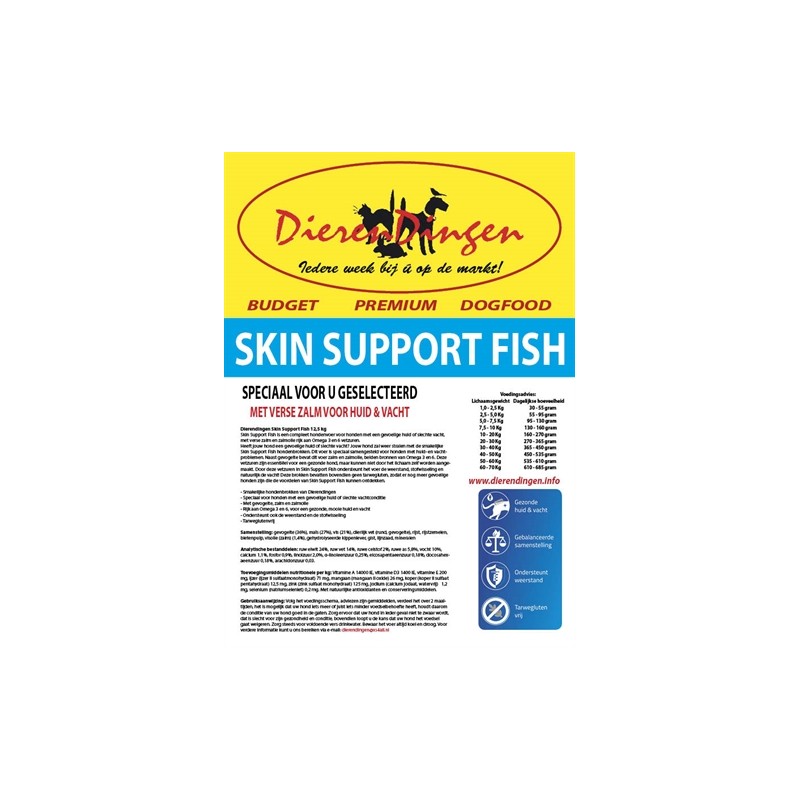 BUDGET PREMIUM DOGFOOD SKIN SUPPORT FISH