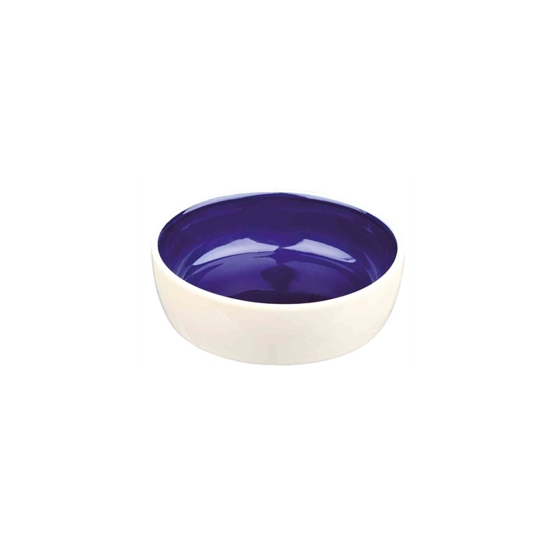Trixie - Voerbak Kat Keramiek Creme / Blauw. 13cm 300ml