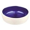 Trixie - Voerbak Kat Keramiek Creme / Blauw. 13cm 300ml