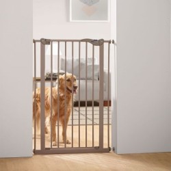 SAVIC DOG BARRIER AFSLUITHEK MET KLEINE DEUR GRIJS