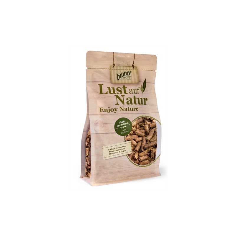 BUNNY NATURE ENJOY NATURE ALLGAU FRESHGREEN SNACK MET PAARDENBLOEM