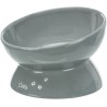 Trixie - Voerbak Kat XXL Keramiek Verhoogd Grijs, 350ml / 17cm