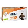 Yarrah Dog Organic Multipack Pate Kalkoen / Kip / Rund 6X150 GR