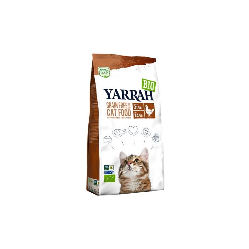 Yarrah Cat Adult Tarwevrij Kip / Vis 2,4 KG