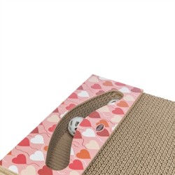 Trixie - Krabplank Valentijn Rechthoekig Karton Zalm, 38x30x5cm