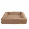 Bia Bed - Premium Hoes Teddy Beige, 100x80x15cm