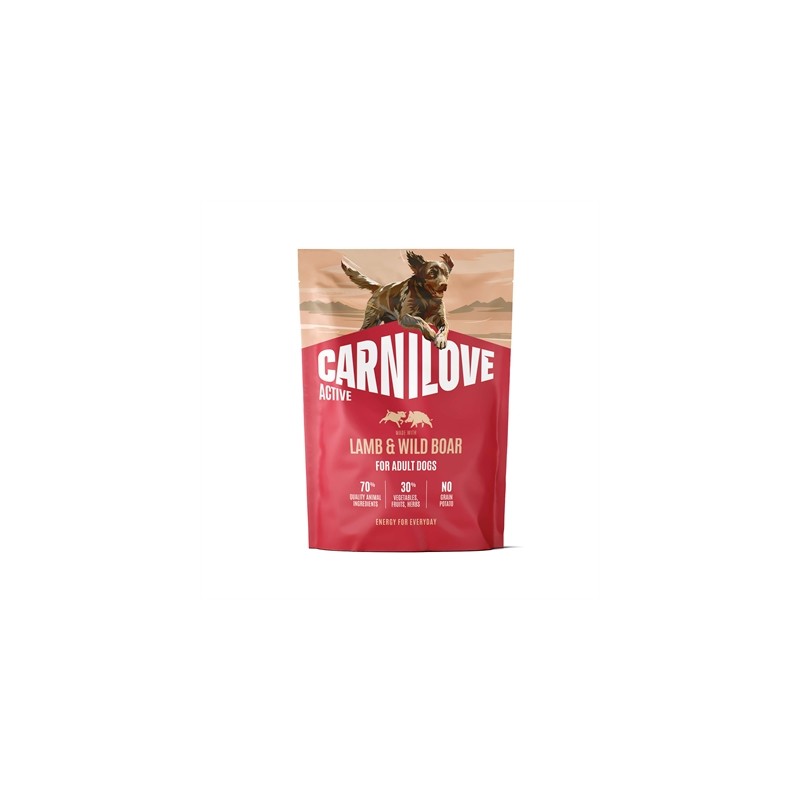 Carnilove - Lam / Wild Zwijn Active Adult All Breeds. 1,5 kg