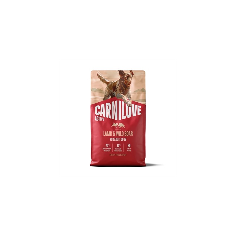 Carnilove - Lam / Wild Zwijn Active Adult All Breeds. 4 kg