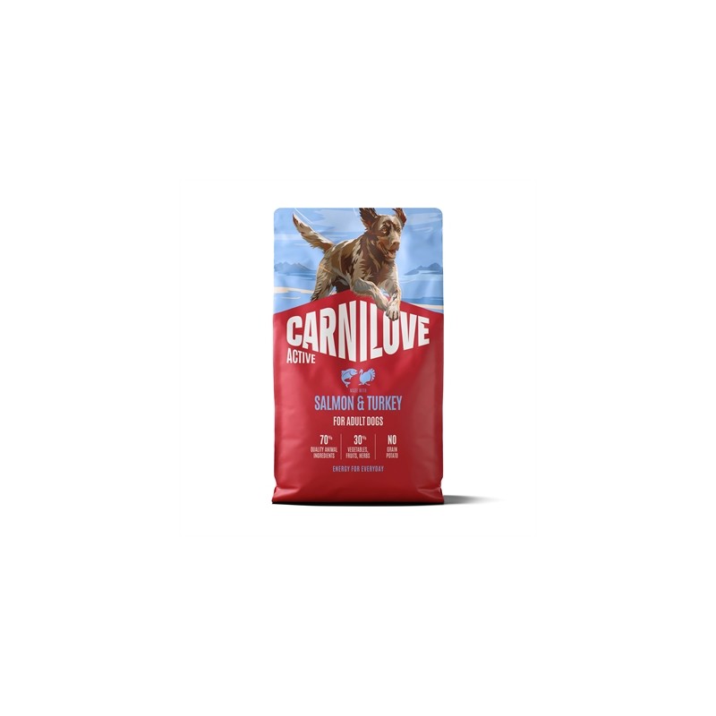 Carnilove - Zalm / Kalkoen Active Adult All Breeds. 1,5 kg